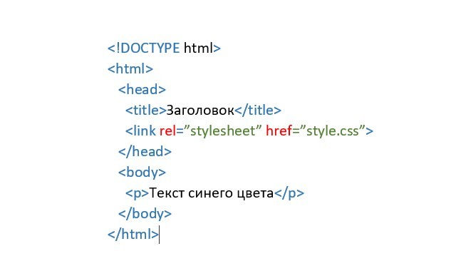 CSS в виде отдельного файла в документе HTML