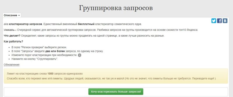 Группировка запросов coolakov.ru